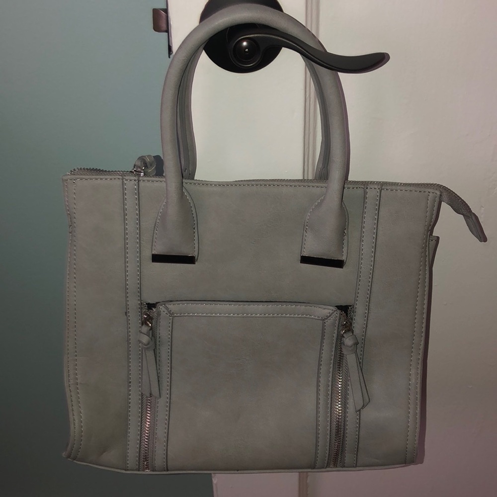 Grey tote bag